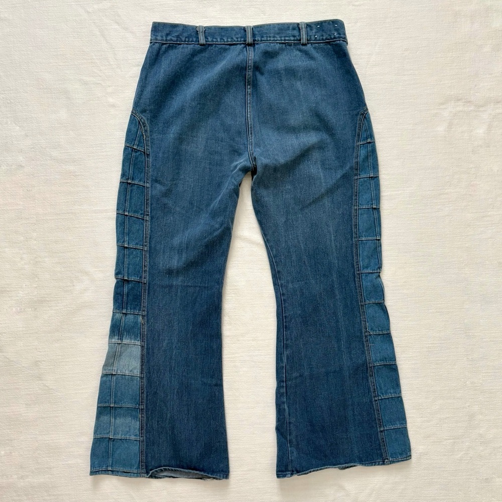 Vintage Flared Patchwork Jeans - image 3